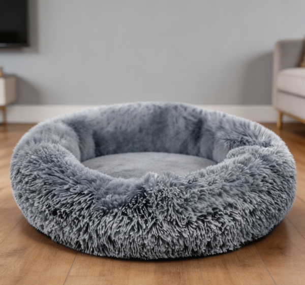 Round Dog Bed, Waterproof Anti-Slip Base