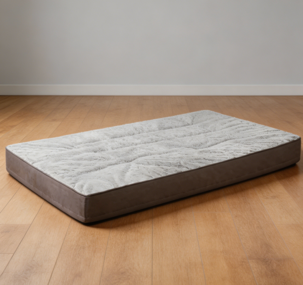 Waterproof Dog Crate Mat with Egg Crate Foam, Grey